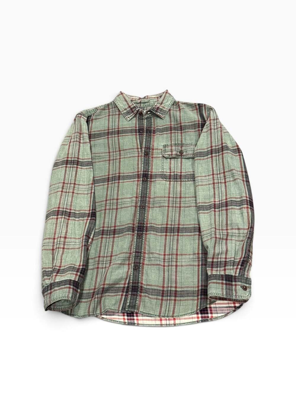Gap Standard Fit Plaid Flannel Shirt Size M
